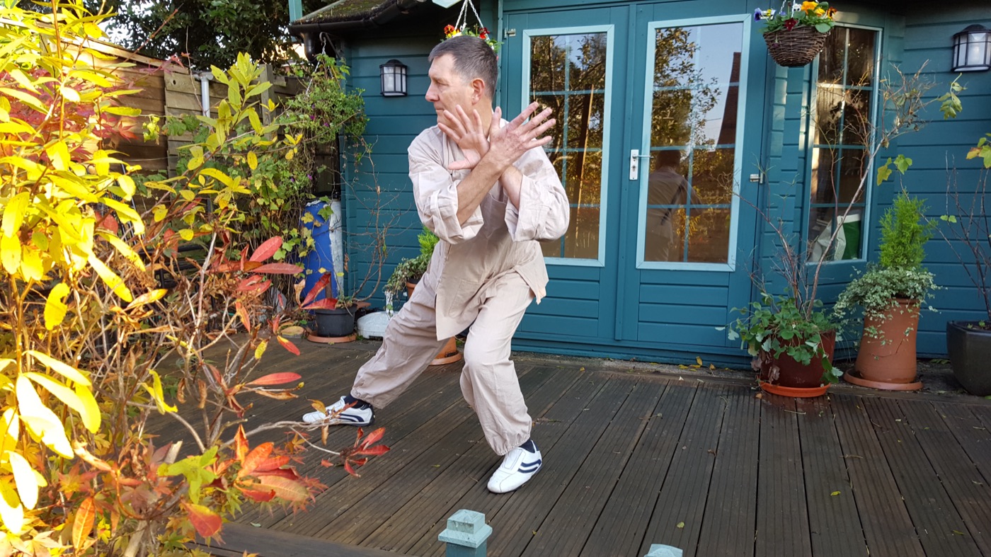 Tai Chi practice outdoors
